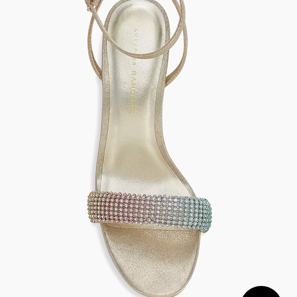 Loeffler Randall Shay Rhinestone Ankle-Strap Sandals - Picture 4 of 4